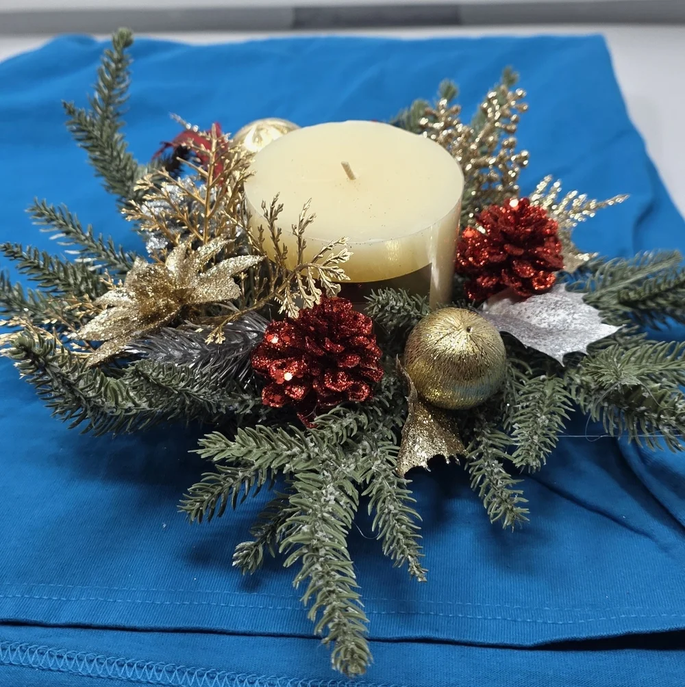Hand Made Wreath/candle Holder
